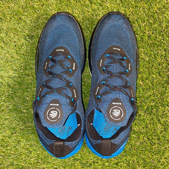 Under Armour Charged Curry Spikeless Golf Shoes Blue 3025072-001 Mens NEW main image 5